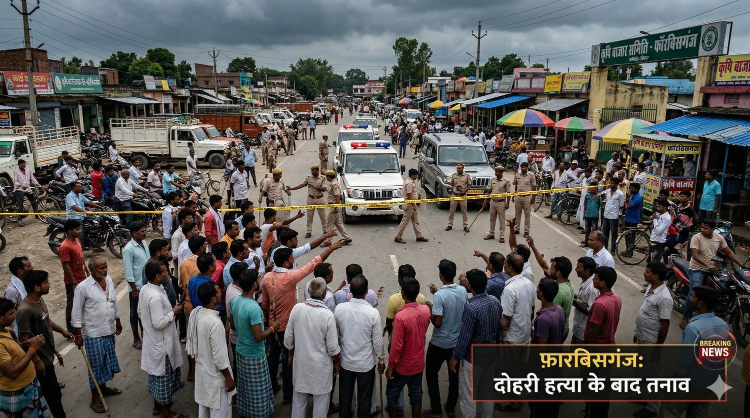 फ़ॉरबिसगंज डबल मर्डर: पार्किंग विवाद में ड्राइवर का गला रेता, गुस्साई भीड़ ने आरोपी को पीट-पीटकर उतारा मौत के घाट